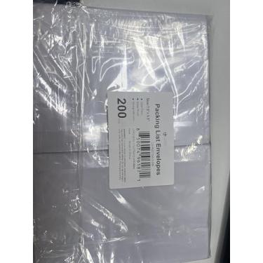 Imagem de L LIKED Envelopes transparentes de 19 x 14 cm, 100 peças, etiquetas adesivas para envio