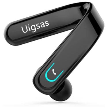 Imagem de Fone de ouvido sem Fio Headset Bluetooth para Chamadas com Microfone, UIGSAS, Preto