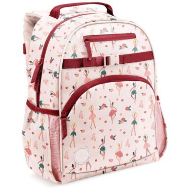 Imagem de Mochila Escolar Infantil 38cm Simple Modern Bailarina para Crianças, Rosa