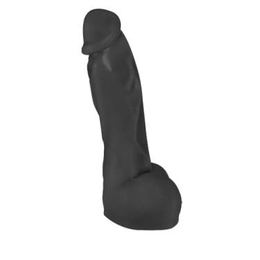 Imagem de Pênis Realístico em PVC Flexível Heart 19,5 x 4,5cm Preto