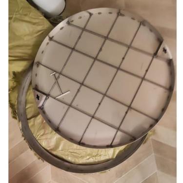 Imagem de Tampa de fossa séptica invisível circular, capa de bueiro embutida personalizável e moldura, cobertura portátil de bacia de esgoto para rodovias, rolamento de carga forte (diâmetro 29 polegadas/74 cm)