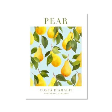 Imagem de Valencia Laranja Sorrento Limão Pêssego Sicília Pôsteres e Impressões Vintage Arte de Parede Pintura em Tela Imagens de Parede Cozinha Decoração de Casa (SKU5,8x30,5 cm = (20 x 30 cm), sem moldura)