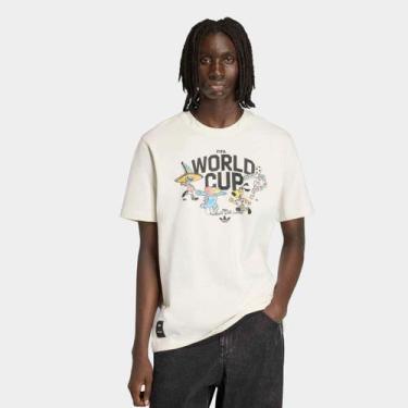 Imagem de Camiseta Mascote Copa do Mundo 2026 Adidas Masculina, Branco, G