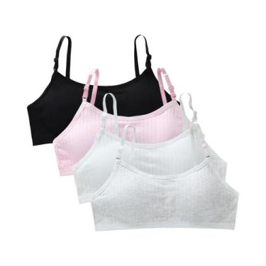 Imagem de Sutiãs De Treinamento Para Adolescentes (4 Peças) - Colete Sem Costura