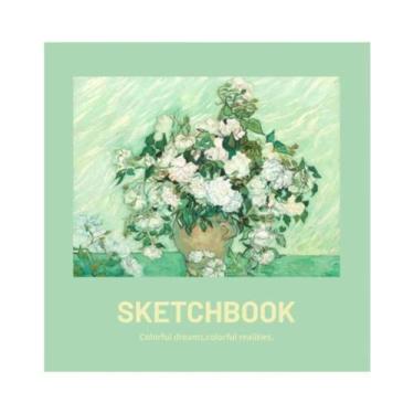 Imagem de Caderno De Desenho Portátil Mini Com 96 Folhas Quadradas Em Branco Par