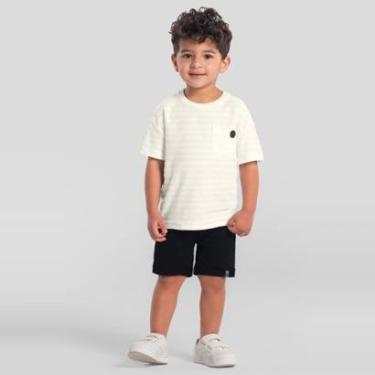 Imagem de Conjunto infantil menino com listras Mundi-Masculino
