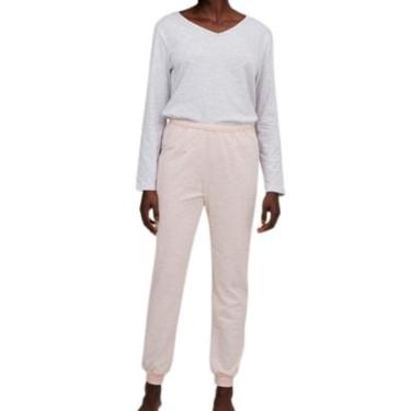 Imagem de Pijama Feminino Longo Hering 7bxb Bege-Feminino