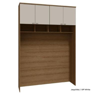 Imagem de Guarda Roupa Modulado Ponte 163cm 04 Portas 245cm Alt Setiba - Móveis 