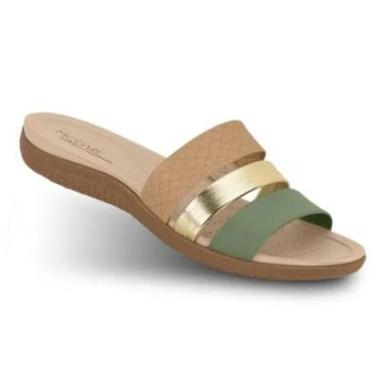 Imagem de Chinelo Modare Tan Verde Dourado Feminino Original 7125.200-Feminino