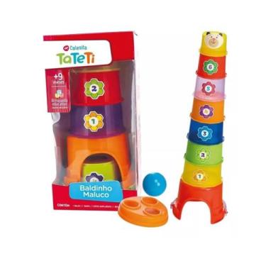 Imagem de Brinquedo De Empilhar Baldinho Maluco 0864 Tateti