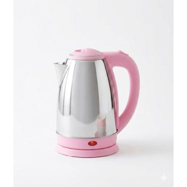Imagem de Chaleira Elétrica Bule Inox 1,8 Litros 127v 1100w Cor Rosa - Bak