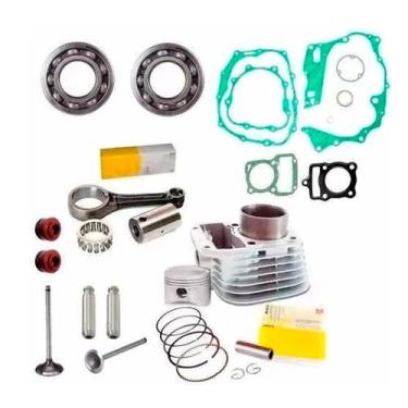 Imagem de Kit CILINDRO Biela Valvulas HONDA TITAN 2003 Fan 125 06/2008 - METAL L