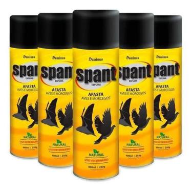 Imagem de 5x Spant Espuma 400 ml / 250g Repelente de Aves e Morcegos - Domclor