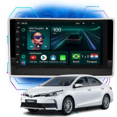 Imagem de Kit multimidia android 4/64gb 7" corolla 18/19 c/porta treco - Ecarsho