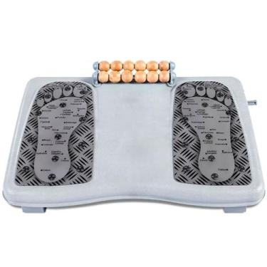 Imagem de Apoio Descanso para Pés Magnetico Massageador Com 3 Ajustes de Altura 