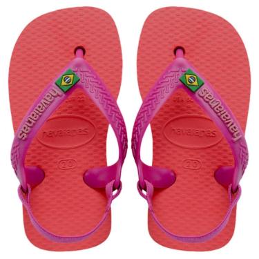 Imagem de Chinelo Havainas Top Infántil Menina Bebê Brasil Logo Coral-Feminino