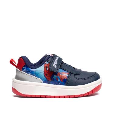 Imagem de Tênis Infantil Marvel Homem Aranha Ilustração Marinho/Prata-Masculino
