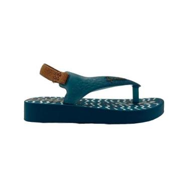 Imagem de Chinelo ipanema com tiras ref:25431 menino, Verde, Marrom, Branco, 17/