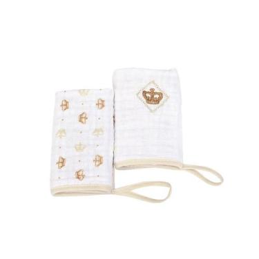 Imagem de Babete Soft Reininha Classic Bege - Confeccionado em Algodão - MINASRE