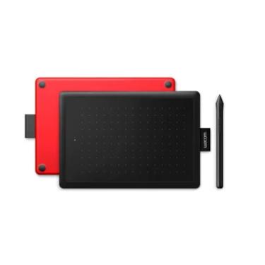 Imagem de Mesa Digitalizadora One By Wacom Ctl472, Pequena, Pen Lp-190k, Preto E Vermelho