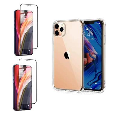 Imagem de Kit Capinha Antiqueda + 2X Película Vidro 3D Compatível iPhone 12 Mini 5.4"