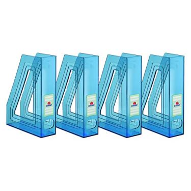 Imagem de Kit com 4 porta revista acrimet classic 278 azul clear