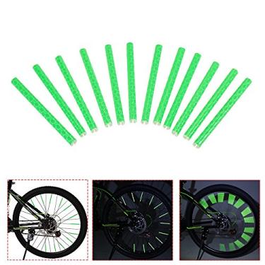 Imagem de Tingpai 24 PCS s Da Roda Da Bicicleta Da Bicicleta Tubo Reflexivo Va s Seguro Ciclismo Falou Refletor de Segu nça Clipe de Roda Tubo Reflexivo Bicicleta Deco ção Luz 75mm