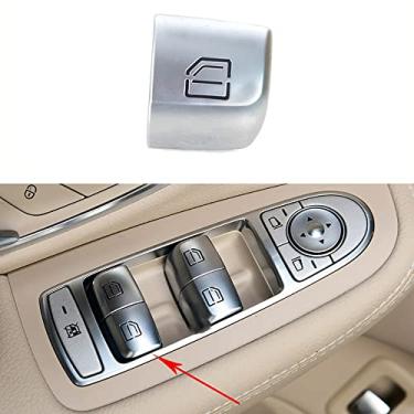 Imagem de JESYMBX Para Mercedes Benz Classe C W205 C180 C200 C260 C300 C63 W204 2015-2021 Botão de tampa de chave de interruptor de elevação de janela