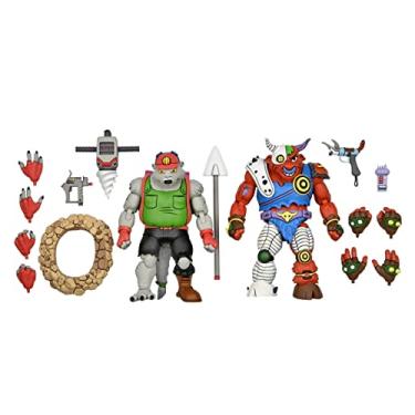 Imagem de NECA - Dirtbag e Groundchuck - Figura Articulada de Ação - Teenage Mutant Ninja Turtles - 2 Unidades - 18 cm