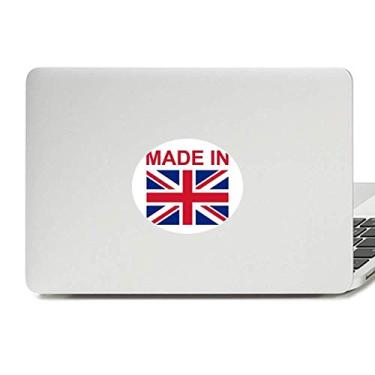 Imagem de Adesivo de notebook com emblema de vinil Made in United Kingdom Country Love