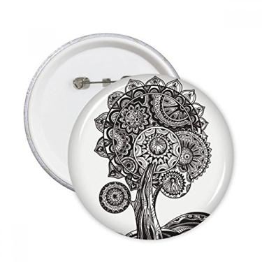 Imagem de Flor branca preta girassol, planta, broches, emblema, decoração de roupas, 5 peças, presente