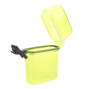 Imagem de Tbest Sacos secos para barco, bolsa de telefone impermeável, caixa de vedação de caiaque subaquático de plástico transparente com gancho de corda para surfe, canoa, caiaque (amarelo transparente)
