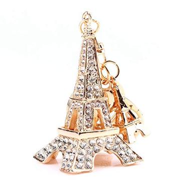 Imagem de Chaveiro, Torre Eiffel Charme Com Strass Chaveiro Bolsa Bolsa Chaveiro Corrente Chaveiro Pequeno Porta-chaves Bolsa Decoração