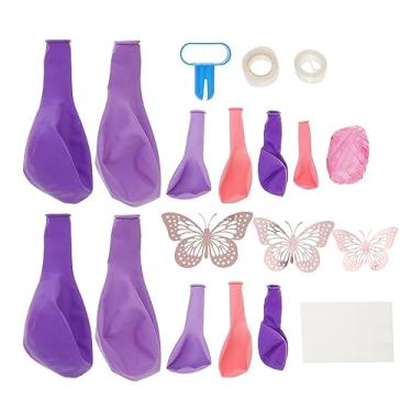 Imagem de Gadpiparty 3 Partidas traje de balão balões de casamento decoração de de casamento ornamento decorações de casamento decorações de borboletas decoração de chá de bebê menina Metal suíte