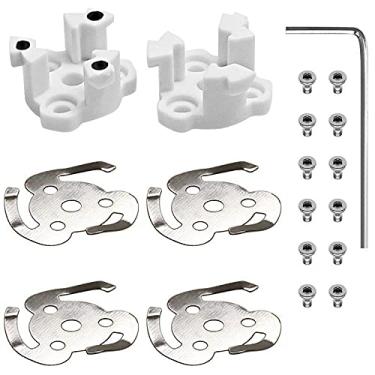 Imagem de NATEFEMIN 1 Set Propeller Mounting Plates+ Elastic Gaskets+ Screws+Screwdriver Drone Prop Adapter Base Kit for DJI Phantom 4 Accessory Part