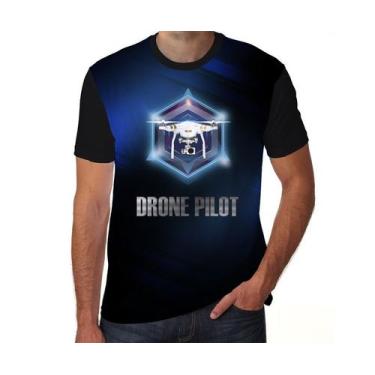 Imagem de Camiseta Drone Pilot Rpa Ref 4502 Estampa Total - Tritop Camisetas