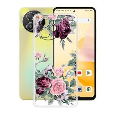 Imagem de YQINHHME Capa de telefone para Blackview Shark 8 (6,7 polegadas), capa de silicone macio de TPU transparente [ultrafina X antiamarelo] Capa protetora antiqueda à prova de choque para Blackview Shark 8