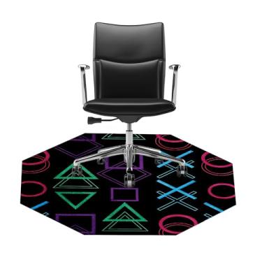 Imagem de Tapete Gamer Premium Protetor De Piso Quarto Escritório Sala Antiderrapante - PS Buttons