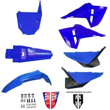 Imagem de Kit Plástico AMX CRF 230F F25 C/ Number Azul