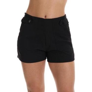 Imagem de Short Alfaiataria Linho Social Frimarket Viscolino Feminino Adulto-Feminino
