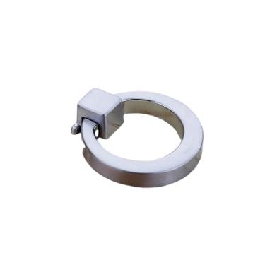 Imagem de puxadores, gavetas de guarda-roupa, anéis circulares, anéis suspensos, puxadores, níquel escovado