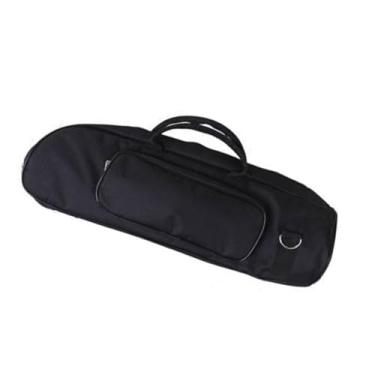Imagem de oshhni Bolsa para trompete, estojo para transporte de com bolsos, bocal com zíper, bolsa para instrumento musical de 23,62'', estojo para