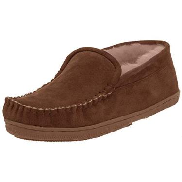 Imagem de Staheekum Pantufa masculina forrada de pelúcia, Trapper Wheat, 41