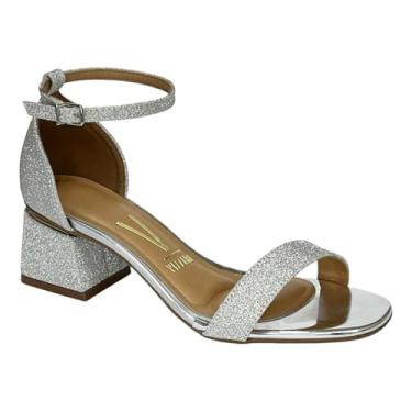Imagem de Sandália Vizzano Salto Médio Glitter 6428.104 Prata