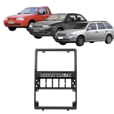 Imagem de Moldura Gol G2 Volkswagen 2DIN JP/CH 1999/2000/2001/2002/2003/2004/2005 Preto EPX 322 Expex