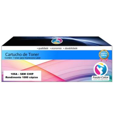 Imagem de Toner Compatível com W1105 105A M107A M107W M135A M135W Sem Chip - Fus