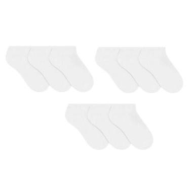 Imagem de 9 Pares De Meias Esportiva Selene Sapatilha Punho Elástico Conforto, B