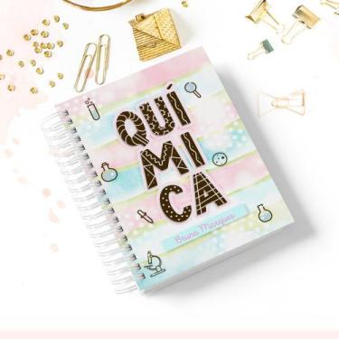 Imagem de caderno profissão personalizado Química - cantinho da festa