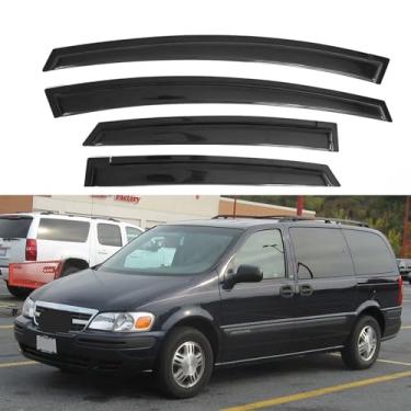 Imagem de Viseira de janela IG para Chevy Chevrolet Venture 1997-2005, Oldsmobile Silhouette 1997-2001, Pontiac Trans Sport/Montana 1997-2001, defletor de ventilação lateral de proteção de chuva, 1998 1999 2000