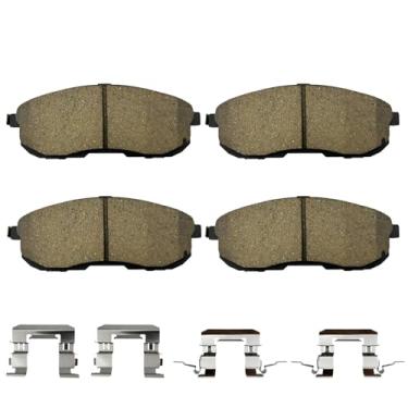 Imagem de Kit de pastilhas de freio dianteiras de cerâmica D815 para Nissan Sentra Altima Versa Juke Suzuki SX4 INFINITI G35 Cube 350Z Maxima I35 I30, pastilhas de disco de freio com ferragens, substituição